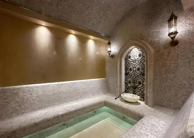 a bathroom with a tub with a sink and a window at Layan Green Park by Search Estate 1 bedroom in Ban Nong Chaeng