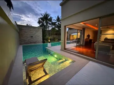 an image of a house with a swimming pool at Luxury Pool Villa Bangtao Phuket close to beach in Bang Tao Beach