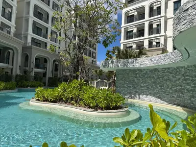 a rendering of a swimming pool in a building at 1BR Apartment with Mountain View near Bang-Tao Beach CapitalPro in Bang Tao Beach