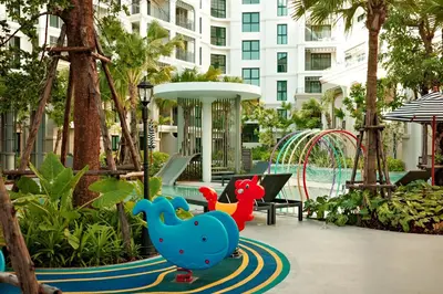 a playground at a resort with a toy chicken at Bangtao The Title Legendary by Phuket Sabay Rent G402 in Bang Tao Beach