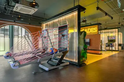 a shopping cart in a room with a store at Bangtao The Title Legendary by Phuket Sabay Rent D204 in Bang Tao Beach