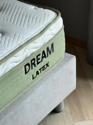 a mattress with the words dream later written on it at Title Legendary in Phuket