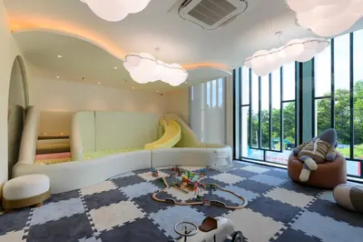 a childrens room with a cloud ceiling at Bangtao The Title Legendary by Phuket Sabay Rent F511 in Bang Tao Beach