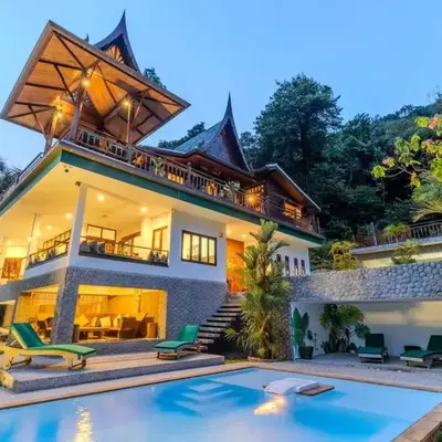 V89 6BR Timeless Design Huge Pool & Mountain View