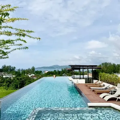 Stylish 1BR Surin Beach Kitchen & Rooftop Pool by Renttini