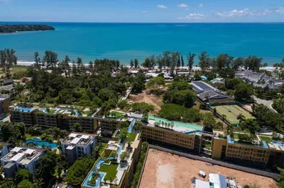 an aerial view of a resort near the beach at Laguna BeachSide Bang Tao by My Home Phuket in Bang Tao Beach