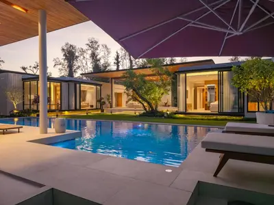 an image of a swimming pool in a house at Luxury 4BR Pool Villa in Botanica - Villa Boa in Ban Phru Champa