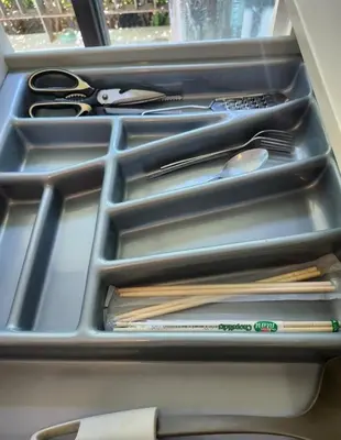 a drawer full of utensils in a drawer at cen807 in Phuket Town
