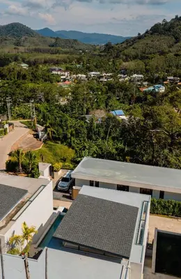 a view from the roof of a house at Elegant Aileen 3Bed Pool Villa P3VC8 Naithon in Phuket Town