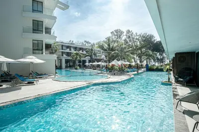an image of a swimming pool at a hotel at New Boutique Studio, Near the Sea in Layan Beach