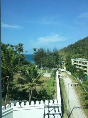 a view from the balcony of a resort at Resort Sea View Apartment Patong in Patong Beach