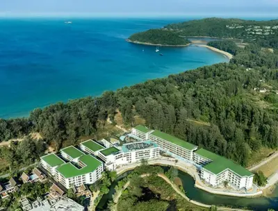 an aerial view of the resort and the water at Sunshine Layan Beach Resort 1 bedroom #84196 in Layan Beach