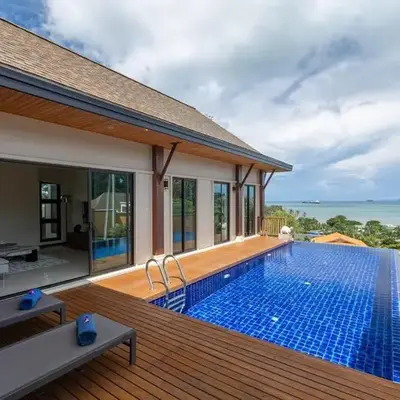 Ocean-View 3-Bed Villa Retreat - Ao Yon Hillside