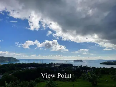 a view of a body of water under a cloudy sky at Wild Seaview Swimming pool Villa118 in Phuket Town
