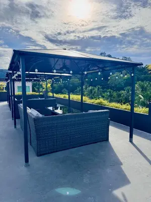 a pavilion on the roof of a house at Luxury 2 Person Apartment in Heart of Phuket 2 in Ban Ket Ho