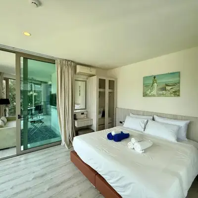 1BR Panoramic Mountain View Walk to Beach by Renttini