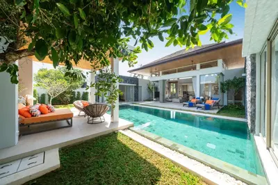 an image of a swimming pool in a house at NEW Luxury 4BR Villa with Pool & relaxation zones D07 in Phuket