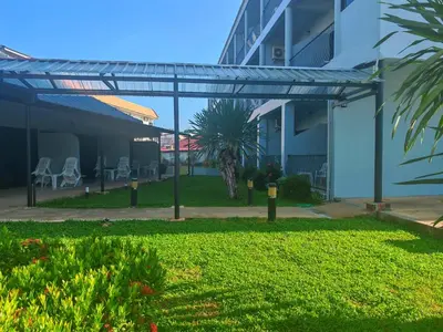 a view of the courtyard of a building at Karon Place in Ban Karon
