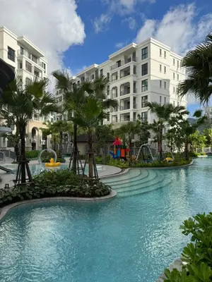 a pool in a resort with a water park at Квартира в Legendary Bang Tao in Bang Tao Beach