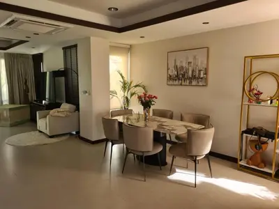 a dining room with a table and chairs at Desiner Villa in Laguna Village, Bang Tao Beach, Phuket in Layan Beach