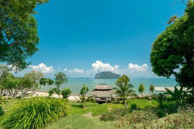 a view of the ocean from a resort at Koh Yao Yai Village in Ko Yao Yai