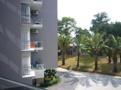 a view from the balcony of a apartment building at Chic Condominium Unit A303, A306, A307, A308, A406 in Karon Beach
