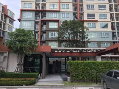 an apartment building with a walkway in front of it at Dcondo Kathu Patong Phuket by Jack in Kathu