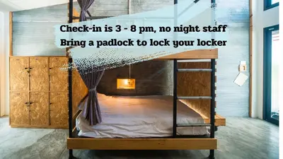 a poster of a bunk bed in a room at ChillHub Hostel Phuket in Bang Tao Beach