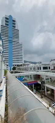 a view of a city with tall buildings at Cafe de Paris in Patong Beach