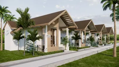 a rendering of a villa in a resort at Phi Phi Andaman Legacy Resort in Phi Phi Don