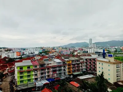 a view of a city with buildings at Jiraporn Hill Resort in Patong Beach