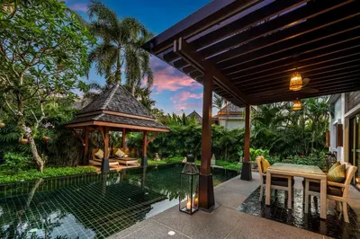 an image of a villa with a swimming pool and a gazebo at The Bell Pool Villa Resort Phuket in Kamala Beach