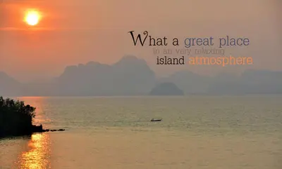 what a great place in an very relaxing island atmosphere at Tha Khao Bay View Bungalow in Ko Yao Noi