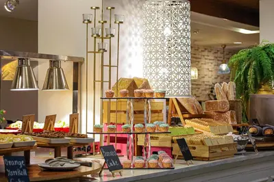 a bakery with bread and other food items on display at Amata Patong in Patong Beach