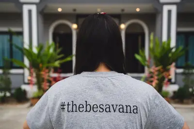 a woman wearing a tshirt that says theresyssania at The Besavana Phuket - SHA Extra Plus in Phuket Town