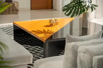 a table with two figurines of animals on top of it at Coastal Escape Natai Beach in Natai Beach