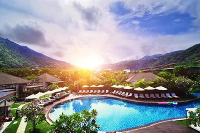 a view of a pool at a resort at Metadee Concept Hotel in Kata Beach