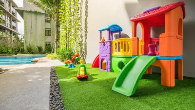 a childrens play area with a toy playground at Diamond Resort Phuket Official Account in Bang Tao Beach