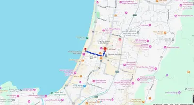 a map of the city of los angeles at C & N Hotel Patong, Phuket in Patong Beach