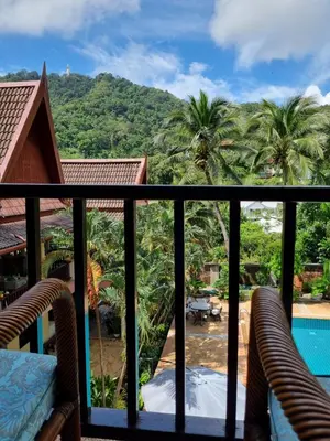 a view from the balcony of a resort at Kata Interhouse Resort by Haii Collection in Kata Beach