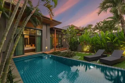 an image of a villa with a swimming pool at VILLA JAVA Private Pool Nai Harn Beach in Rawai Beach