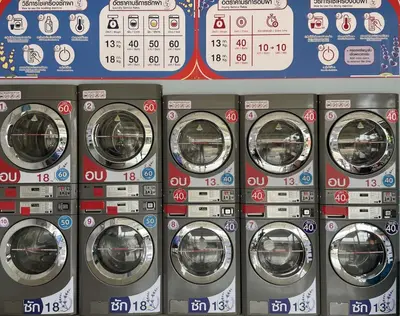 a row of parking meters in a store at Anattaya Holiday Home in Ko Yao Noi