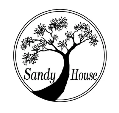 a black and white drawing of a family tree in a circle at Sandy House Rawai in Rawai Beach