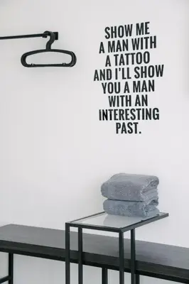 a man with a tattoo and ill show you a man with an interesting past at Blu Monkey Phi Phi Island in Phi Phi Don