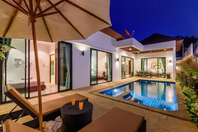 an image of a villa with a swimming pool at Perfect 3br Pool Villa by Intira Villas in Rawai Beach