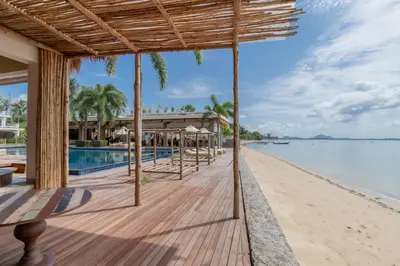 a view of the beach at the resort at Dahlia 2 Bedroom Amazing Seaview in Rawai Beach