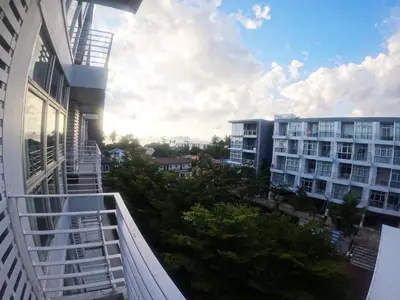 a view from the balcony of a building at At Seacondo-1 Bedroom-A20 in Klong Muang Beach