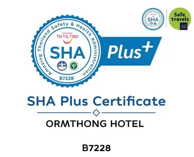 a logo for the sha plus certified omling hotel at Orm Thong Hotel - SHA Plus in Kathu