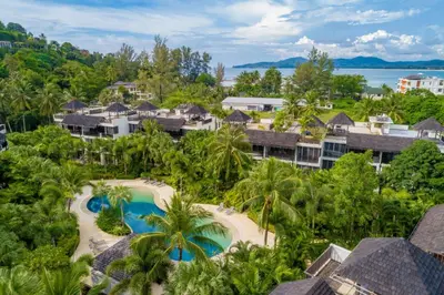 an aerial view of the resort at Bangtao Beach Garden by RESAVA in Bang Tao Beach