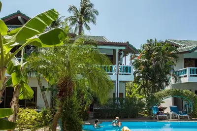 a view of the resort from the pool at Ya Nui Resort - SHA EXTRA Plus in Rawai Beach